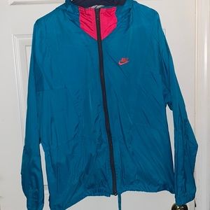 Nike swishy sweatsuit. Jacket and pants.